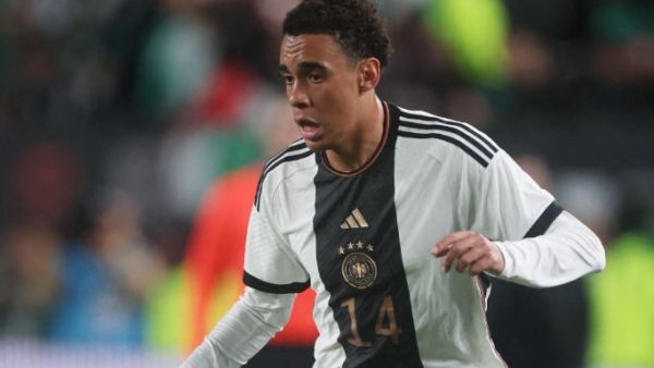 Jamal Musiala of Germany controls the ball during the international friendly between Germany and Mexico at Lincoln Financial Field on October 17, 2023 in Philadelphia, Pennsylvania. Alex Grimm/Getty Images/AFP (Photo by ALEX GRIMM / GETTY IMAGES NORTH AMERICA / Getty Images via AFP)