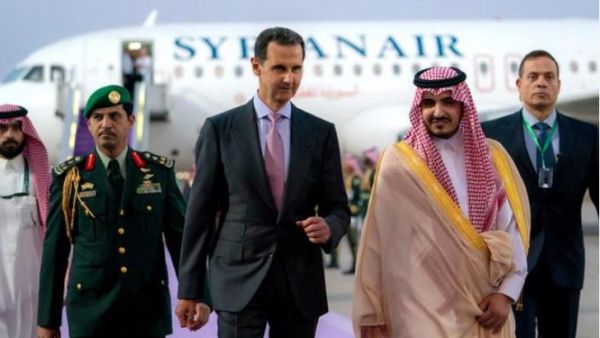 ظهور نادر للرئيس السوري الغائب منذ اشهر بعد وصوله الى الرياض