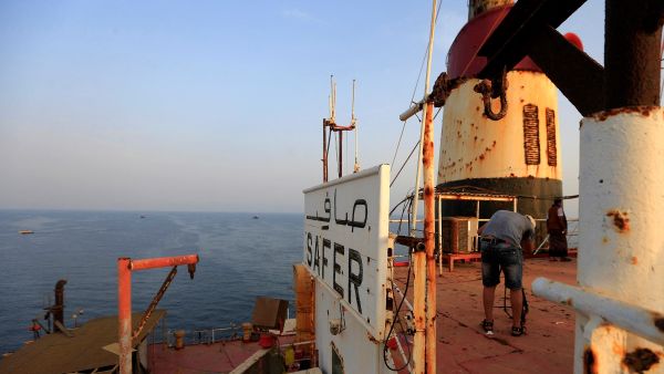 The United States detained five people believed to be Somali nationals after they boarded a tanker ship off Yemen, the Pentagon said Monday. (Mohammed Huwais/ AFP)