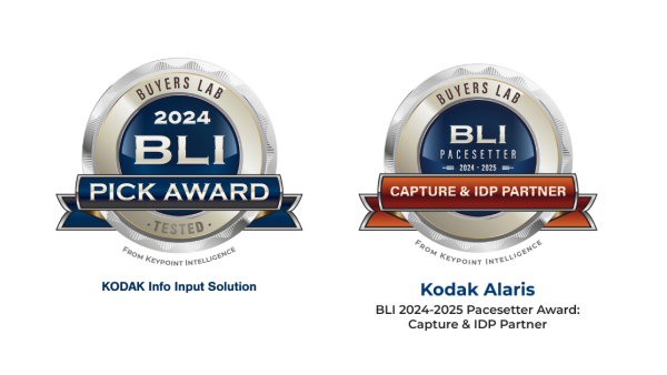 Kodak Alaris Wins Multiple Awards from Keypoint Intelligence for its Intelligent Document Processing Solutions