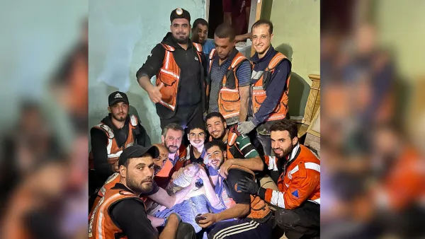 Miracle! newborn baby pulled alive from under rubble in Gaza