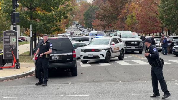 The armed man was arrested by US Capitol Police officers on Tuesday. (Twitter)