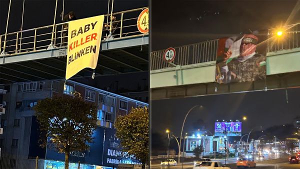 'Baby Killer Blinken': Pro-Palestine banners placed in Turkey