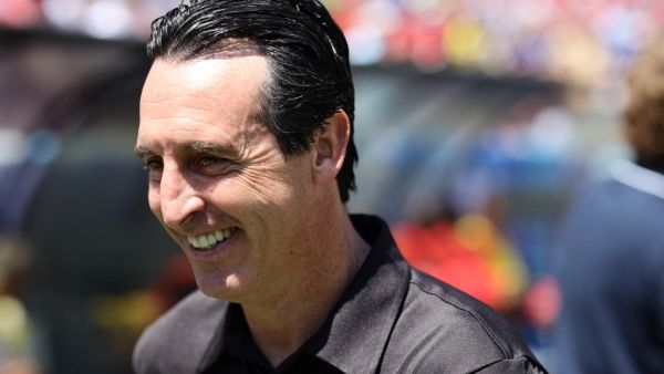 Unai Emery, Manager of Aston Villa, looks on during the Premier League Summer Series match between Aston Villa and Brentford FC at FedExField on July 30, 2023 in Landover, Maryland. Tim Nwachukwu/Getty Images/AFP (Photo by Tim Nwachukwu / GETTY IMAGES NORTH AMERICA / Getty Images via AFP)