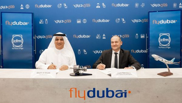 During the event flydubai signs services agreement for CFM LEAP-1B engines