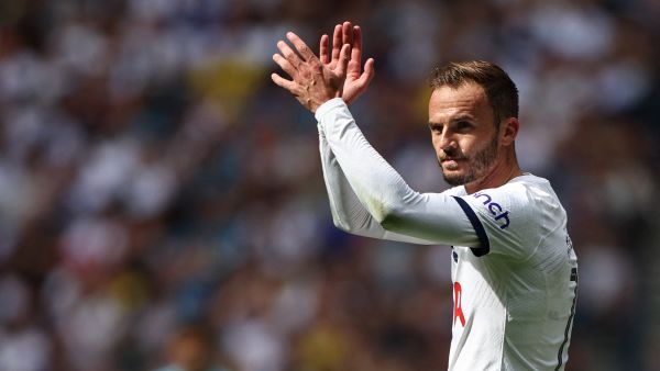 Tottenham will be without James Maddison until January according to Ange Postecoglou (Photo by HENRY NICHOLLS / AFP)