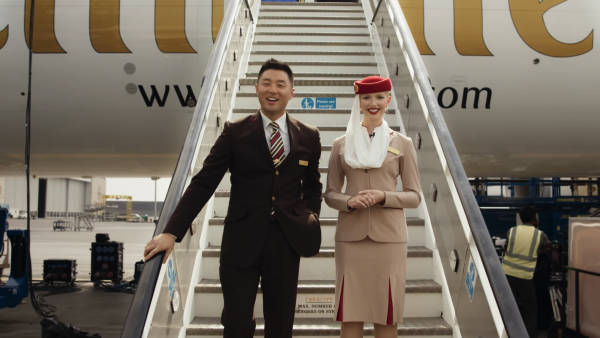 Brand - Emirates Cabin Crew interview Penélope Cruz Behind the scenes filming with Emirates brand ambassador, Penélope Cruz