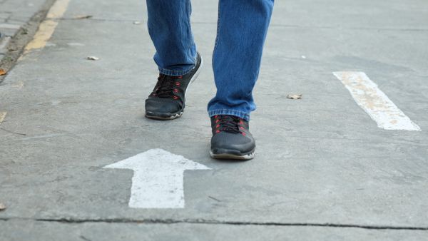 Shutterstock walking backwards