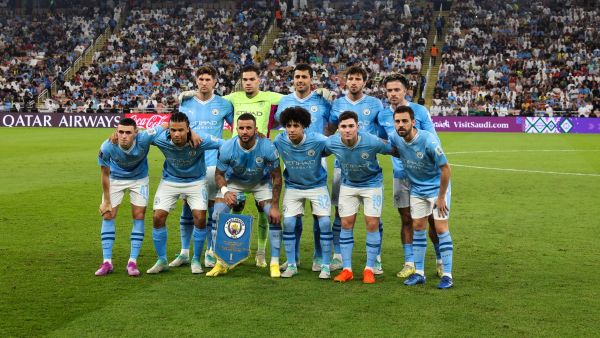 فريق مانشستر سيتي (Photo by Giuseppe CACACE / AFP)