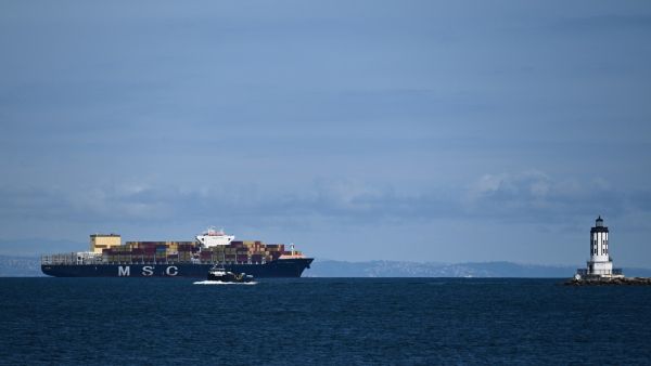 MSC ship in the Red Sea