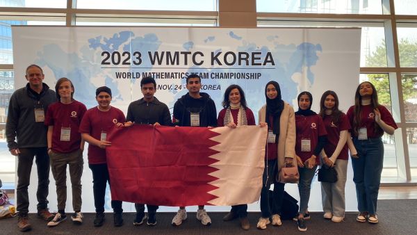 During the event. QF Students Recognized At World Mathematics Team Championship