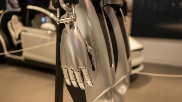 robot in tesla