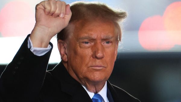 Donald Trump edges out Joe Biden with RFK Jr. as spoiler in 2024 race, according to poll. (Charly TRIBALLEAU/ AFP)