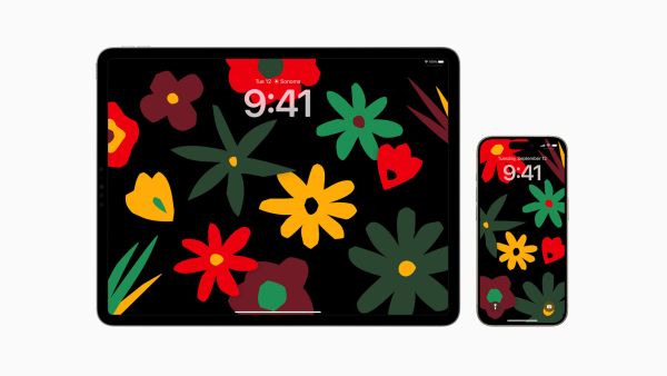 Apple Unity Bloom Wallpapers on iOS 17.3