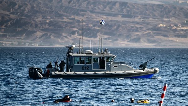 زورق اسرائيلي قبالة مدينة إيلات