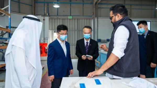 "جلف كرافت" تستضيف وفداً صينياً في حوض بناء السفن التابع لها بدولة الإمارات