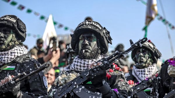 عناصر من مقاتلي حركة حماس في قطاع غزة
