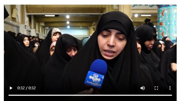 زينب قالت : نرى عون الله ونصره في مواجهة أمريكا والكيان الصهيوني في محور المقاومة”.