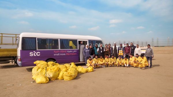 stc concludes a cleaning campaign in collaboration with the Ministry of Municipality