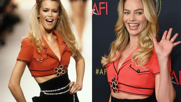 مارجوت روبي تعيد ارتداء ملابس كلوديا شيفر في التسعينيات من شانيل