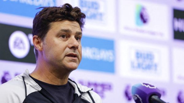 Head coach Mauricio Pochettino of the Chelsea Football Club attends a press conference at Mercedes-Benz Stadium on July 25, 2023 in Atlanta, Georgia. Todd Kirkland/Getty Images for Premier League/AFP (Photo by Todd Kirkland / GETTY IMAGES NORTH AMERICA / Getty Images via AFP)