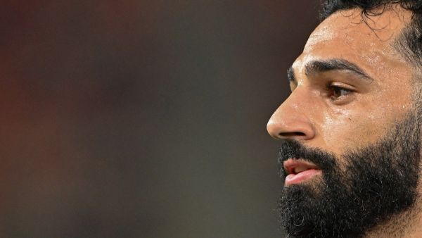 Egypt's forward #10 Mohamed Salah looks on during the Africa Cup of Nations (CAN) 2024 group B football match between Egypt and Ghana at the Felix Houphouet-Boigny Stadium in Abidjan on January 18, 2024. (Photo by Issouf SANOGO / AFP)