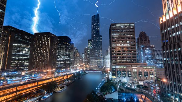 lightning strikes