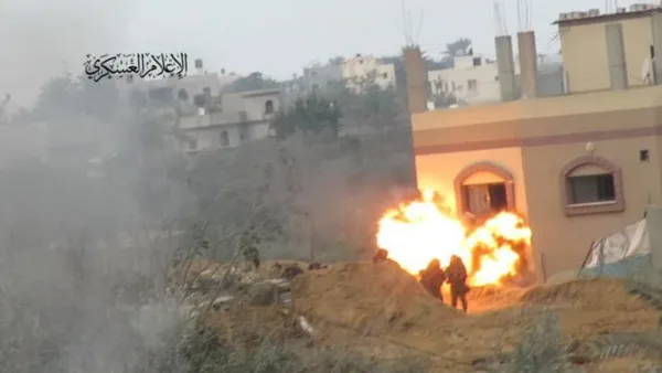 تفجير قوة راجلة في غزة