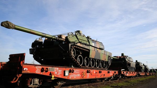 Greek Protesters halt NATO tank-laden train