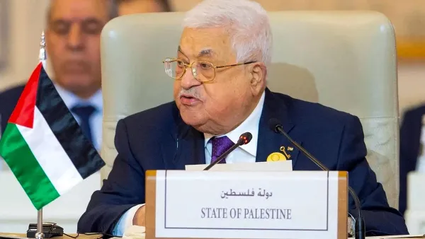 Palestinian president Mahmud Abbas