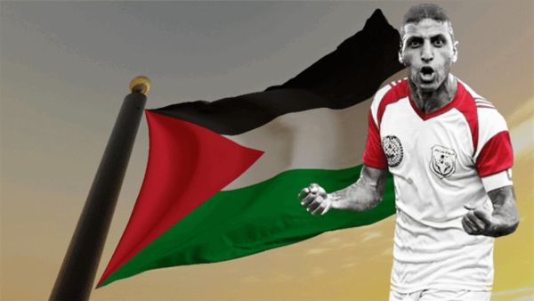 اسشهاد اللاعب الفلسطيني محمد بركات في غزة 
