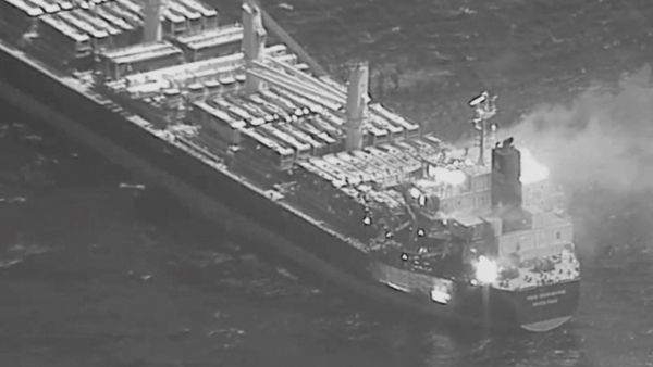 Explosion reported on ship near Aden, Yemen
