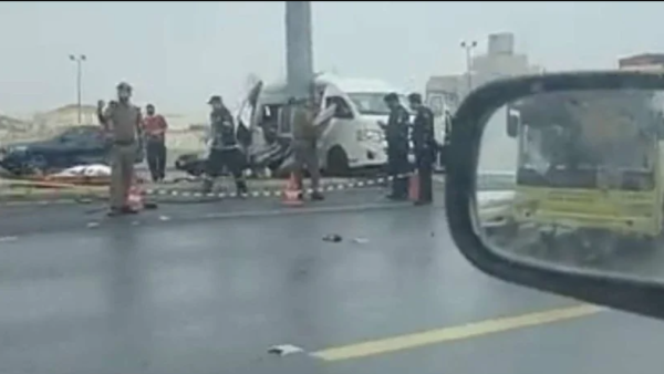 حادث باص جامعة ام القرى