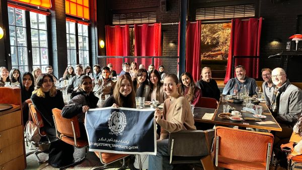 During the event Global Experiences Empower GU-Q Students with Diplomatic Knowledge
