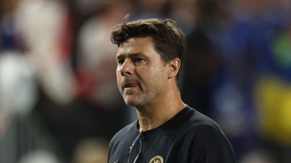 Head Coach Mauricio Pochettino of Chelsea looks on during the second half of the pre season friendly match against the Brighton & Hove Albion at Lincoln Financial Field on July 22, 2023 in Philadelphia, Pennsylvania. Tim Nwachukwu/Getty Images/AFP (Photo by Tim Nwachukwu / GETTY IMAGES NORTH AMERICA / Getty Images via AFP)