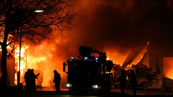 building fire