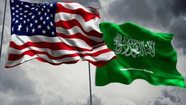 علم أمريكا والسعودية