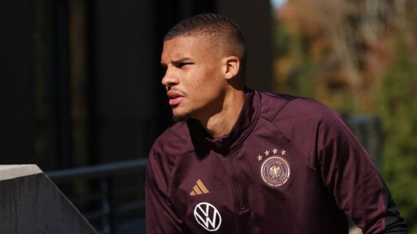 Malick Thiaw arrives for a training session of the German national football team at New England Revolution training center on October 13, 2023 in Foxborough, Massachusetts. Alex Grimm/Getty Images/AFP (Photo by ALEX GRIMM / GETTY IMAGES NORTH AMERICA / Getty Images via AFP)