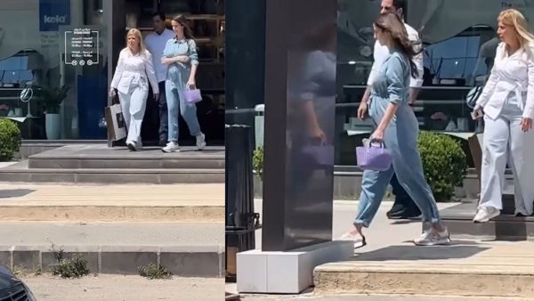 الأميرة رجوة تتسوق في شوارع عمان والحمل يبدو ظاهرا عليها بإطلالة جميلة وأنيقة للغاية