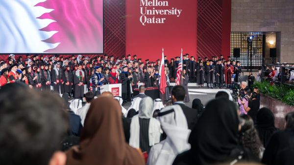 جامعة كارنيجي ميلون في قطر تحتفل بأكبر دفعة تخرُّج على الإطلاق Carnegie Mellon Qatar celebrates largest graduating class in campus history