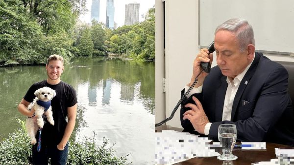 Israeli Prime Minister Benjamin Netanyahu (R) and his son (L) Yair Netanyahu. (Instagram) Yair Netanyahu
