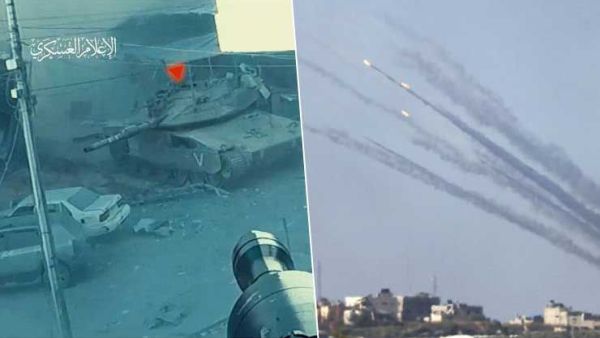 Al-Qassam releases footage of missile strikes on the occupied city of Be'er Sheva