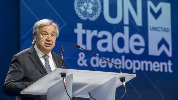 UN Chief warns global tensions threaten international trade