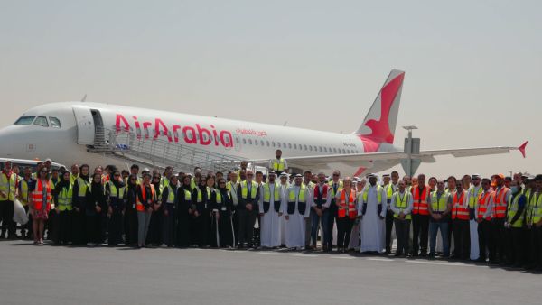 Sharjah Airport employees conducting FOD removal procedure in collaboration with Sharjah Aviation Services