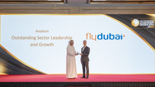 During the event flydubai receives “Outstanding Sector Leadership and Growth” award at the MEA Business Achievement Awards 2024