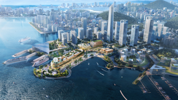 K11 ECOAST Art and Cultural District by the Sea is dedicated to creating a sustainable circular lifestyle（Aerial view for reference）