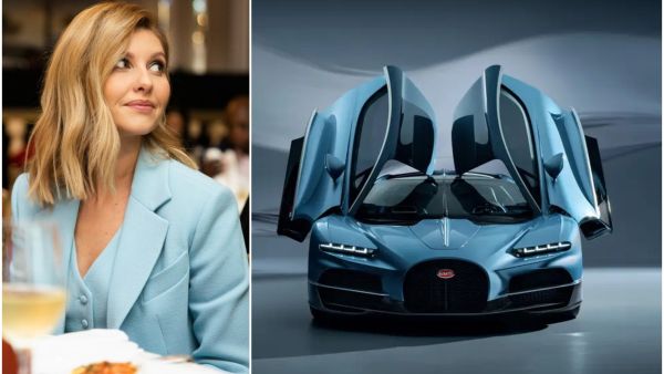 زوجة زيلينسكي تشتري سيارة بوغاتي توربيون
