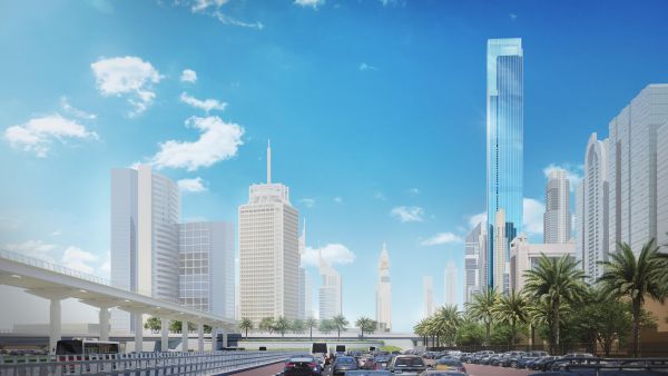Burj Azizi - Render. Azizi Developments and IFG join forces for Burj Azizi skyscraper