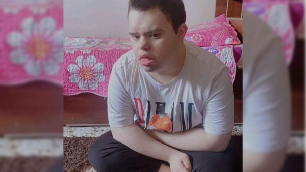 Muhammed Bhar, a Gazan boy with Down's syndrome.