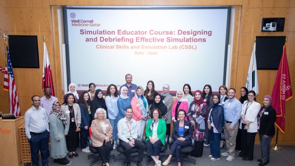 During the event. WCM-Q hosts fully immersive simulation educator course